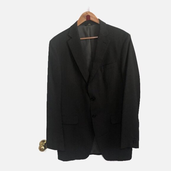 Banana Republic Men Grey 100% Wool single Breasted Jacket Italy Size 40L. N.W.T.
